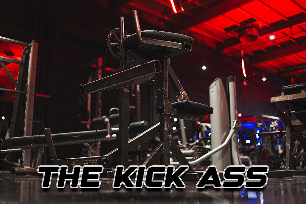 The Kick Ass machine beside the turf strip